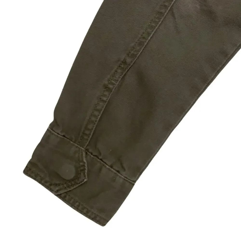 American Rag Military Green Hooded Utility Jacket Coat Army Olive Fisherman